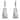 Bath Bliss 2 Pack Square Toilet Bowl Brush and Stand - Set