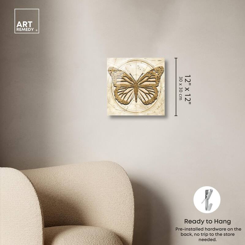 Astro Fluttering Wings Acrylic by Art Remedy, Ready to Hang