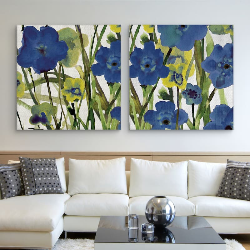 Picking Flowers I, II by Susan Jill Canvas Art Prints