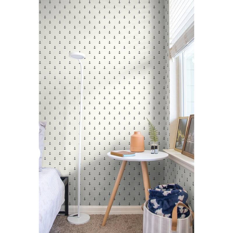 Seabrook Designs Anchors Away Unpasted Wallpaper
