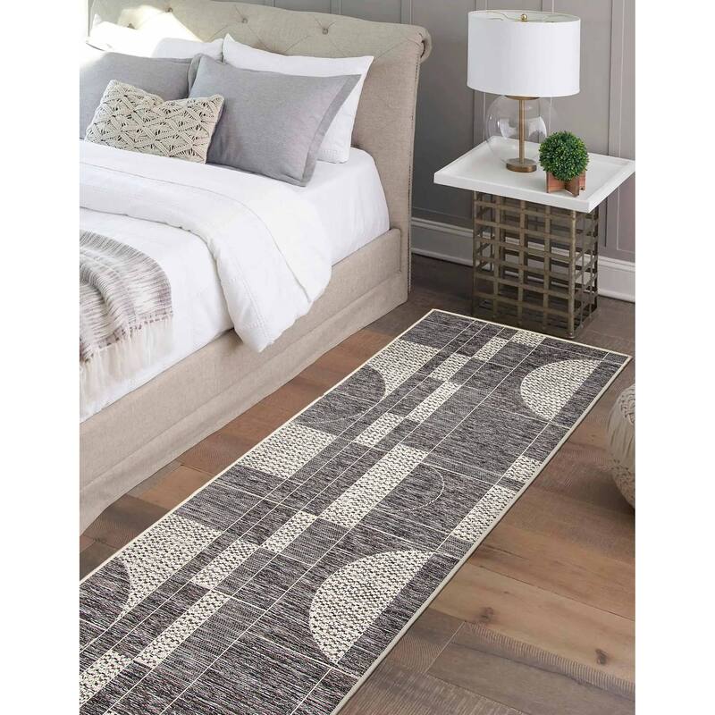 ECARPETGALLERY Machine Woven Bodhi Taupe Area Rug