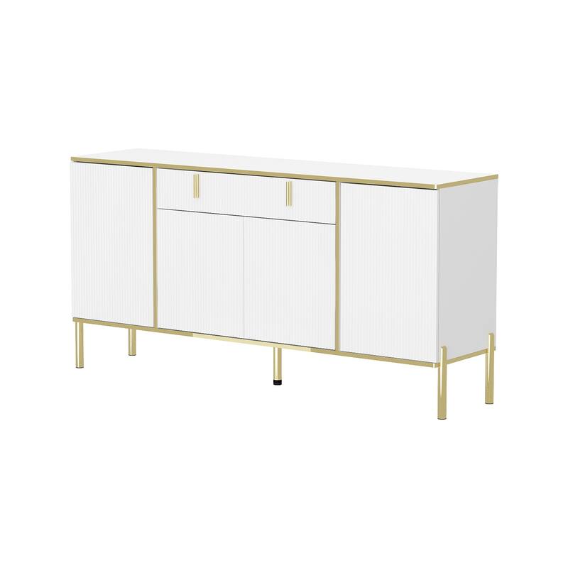 Timechee Kitchen Sideboard End Table Entry Accent Storage Cabinet