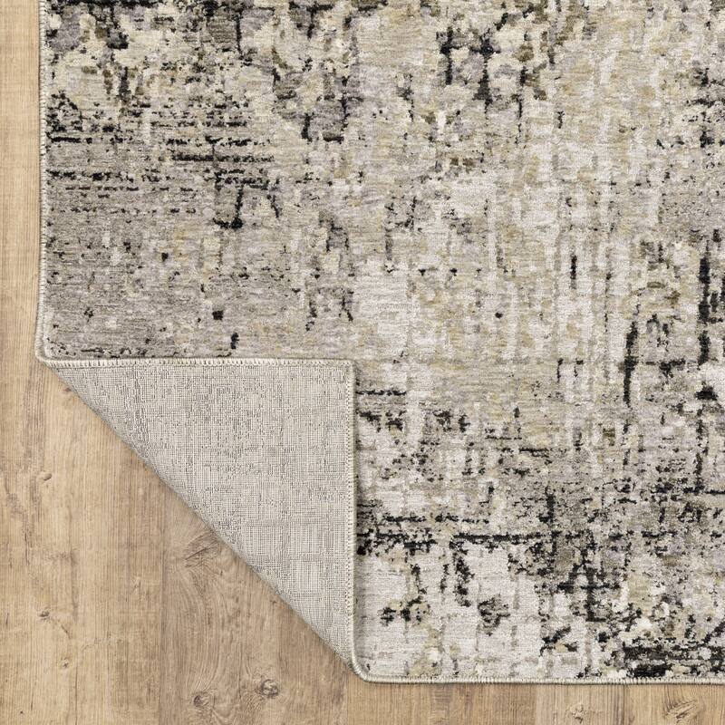 Style Haven Nelson Geometric Abstract Grey/ Ivory Indoor Area Rug