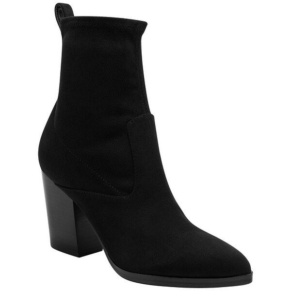 marc fisher black suede booties