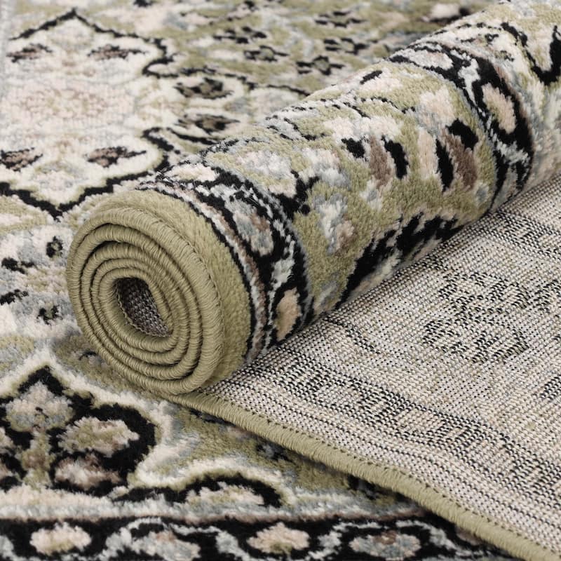 Superior Radcliffe Classic Floral Medallion Area Rug