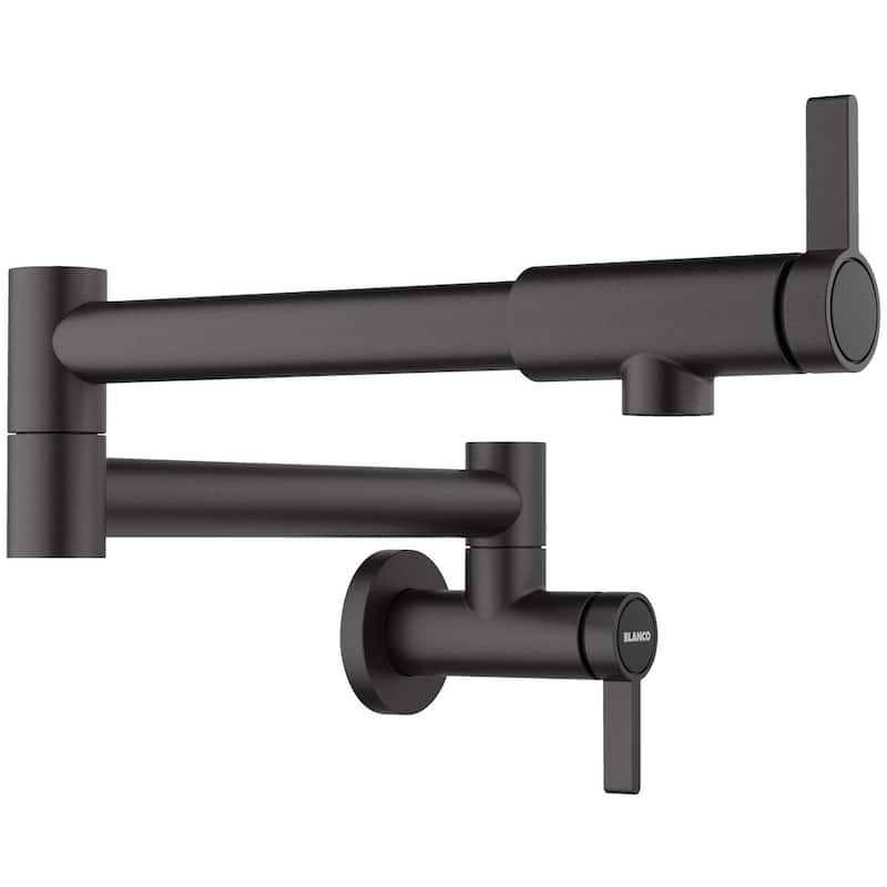 Blanco 527485 Culina II 1.5 GPM Wall Mounted Single Hole Pot Filler - Matte Black