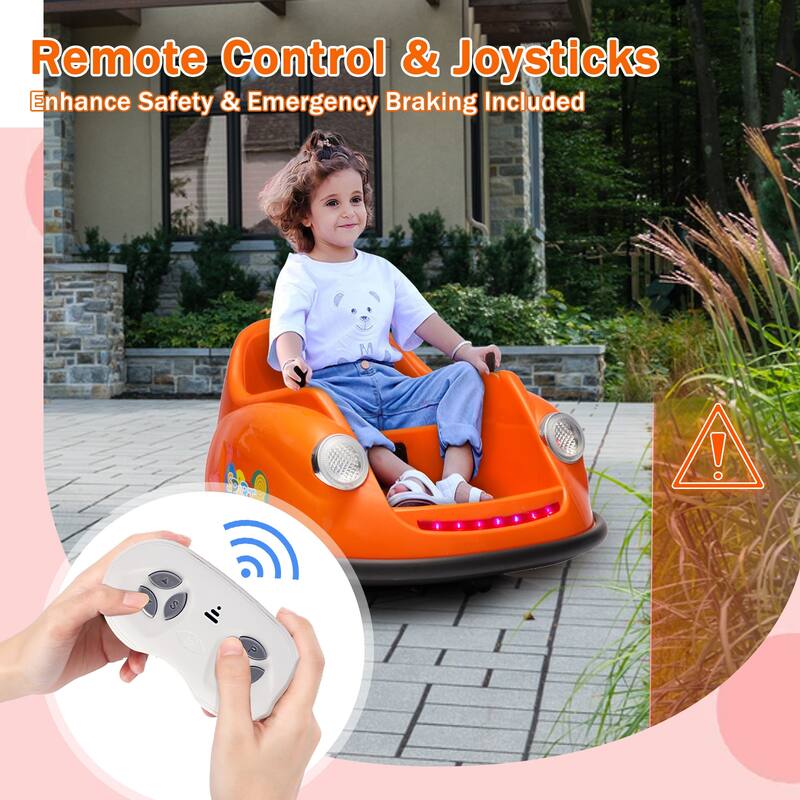 360° Rotation 12v Kids Electric Ride on Bumper Car