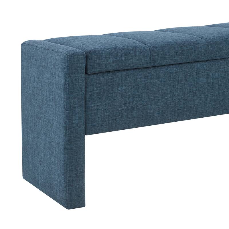 Modern Bed End Bench with Storage,Upholstered Large Foot Rest Stool, Comfy Window Vanity Bench for Living Room,Bedroom