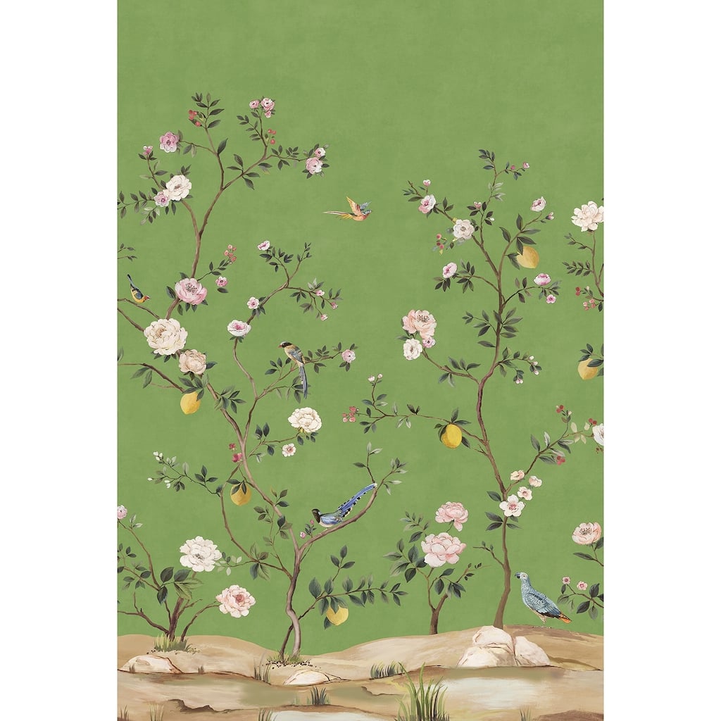 Daisy Bennett Designs Blossom Chinoiserie Peel and Stick Wall Mural - 81 in W x 10 ft. L