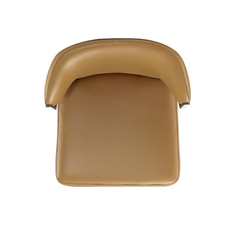 Manhattan Comfort Kirsten Camel Leatherette Dining Chair