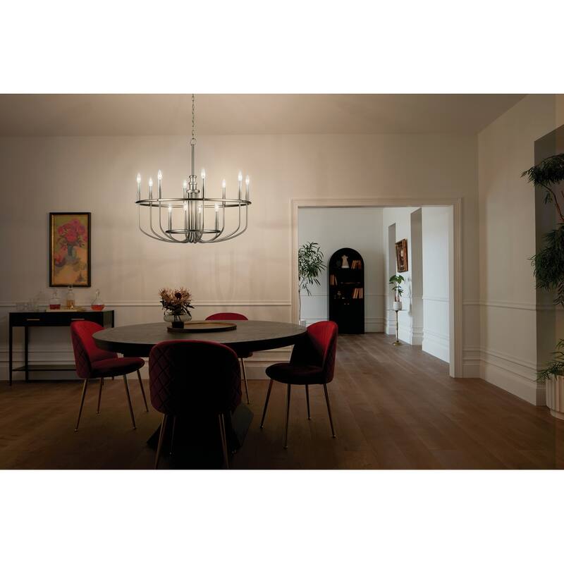 Kichler Lighting Capitol Hill 12-Light Chandelier Brushed Nickel