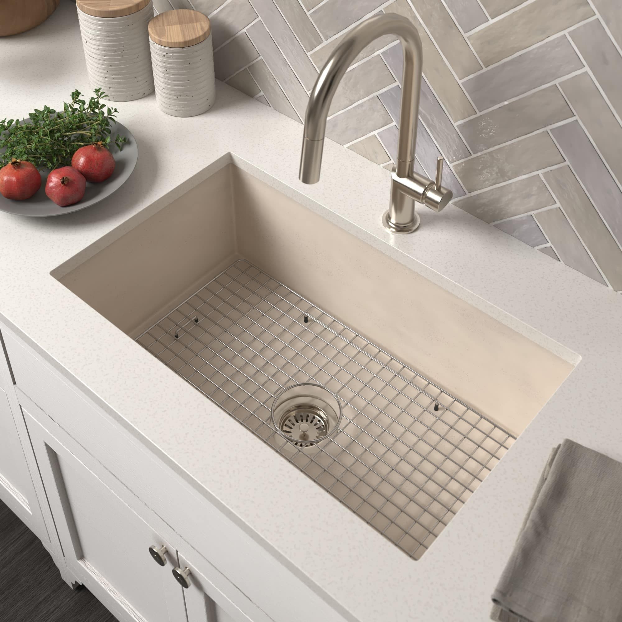 Pacifica 30-inch NativeStone Kitchen Sink - 30" x 19" x 10"