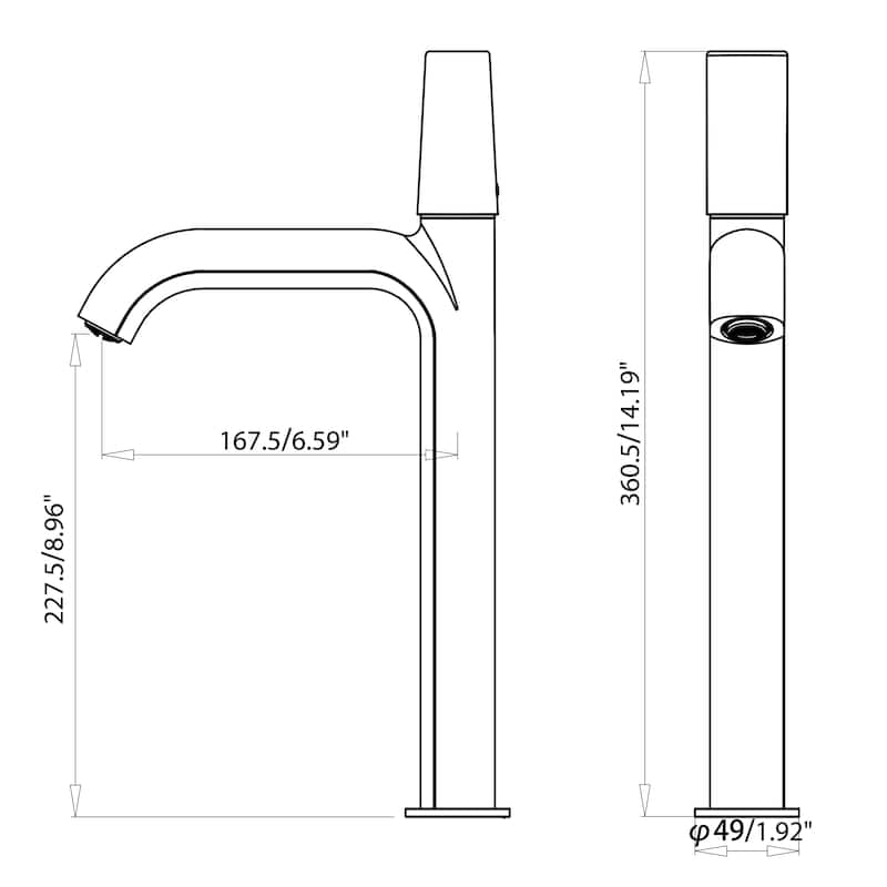 Single Handle Single Hole Bathroom Sink Faucet