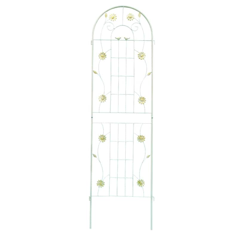 4 Pcs Rustproof Metal Garden Trellis for Climbing Plants