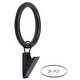 preview thumbnail 7 of 24, Meriville Drapery Curtain Rings with Clip - 1.5-Inch Inner Diameter with insert