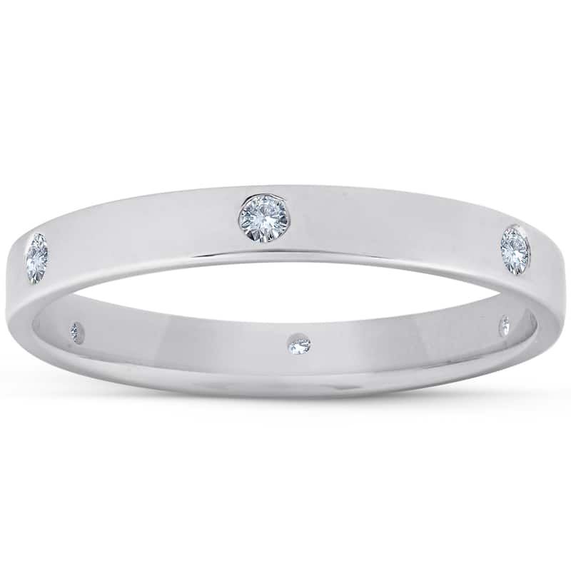 White Gold Diamond Eternity Anniversary Band