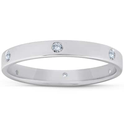 White Gold Diamond Eternity Anniversary Band