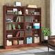 72-inch Bookcase, Modern 6-Tier White Bookshelf, Wood Display Shelf