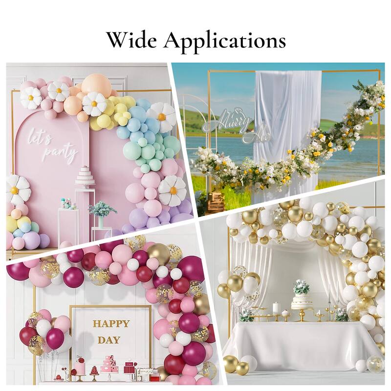 Metal Wedding Arch Backdrop Stand for Ceremony Birthday Party