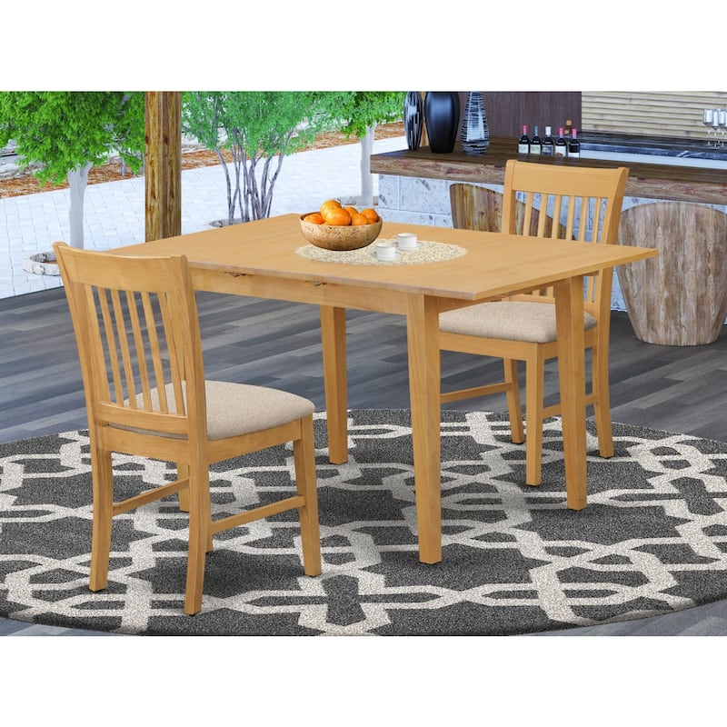Dinette Set Table with Chairs - Small Kitchen Table Set - Coastal Dining Room Furniture