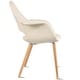 preview thumbnail 50 of 71, Organic Upholstered Fabric Modern Armchair with Natural Wooden Legs for Dining Room Office or Accent Lounge Side Chair