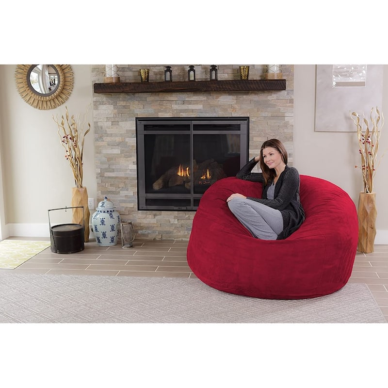 Bean Bag Chair 5-foot Memory Foam Removable Cover Bean Bags