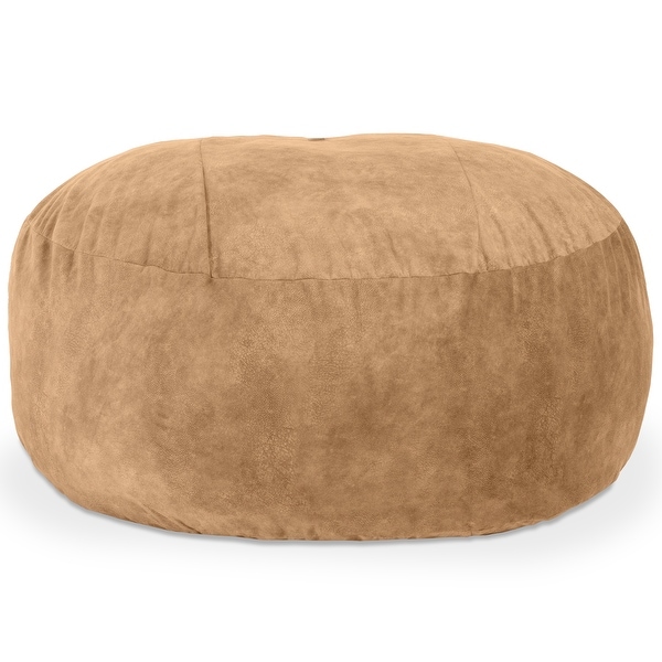bigzon Jaxx Saxx Faux Hide Bean Bag Chair, Machine-Washable, Removable