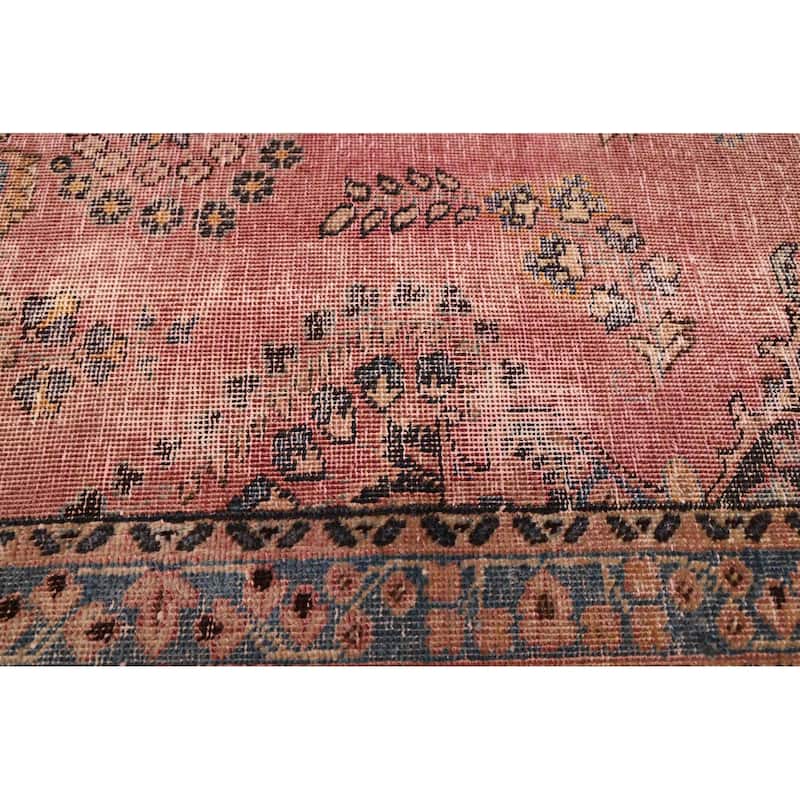 ECARPETGALLERY Hand-knotted Antalya Vintage Dark Violet Wool Rug - 6'2 x 9'3