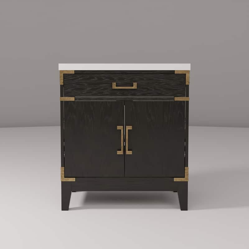 Laurel Bath Vanity with Quartz Top and Sink