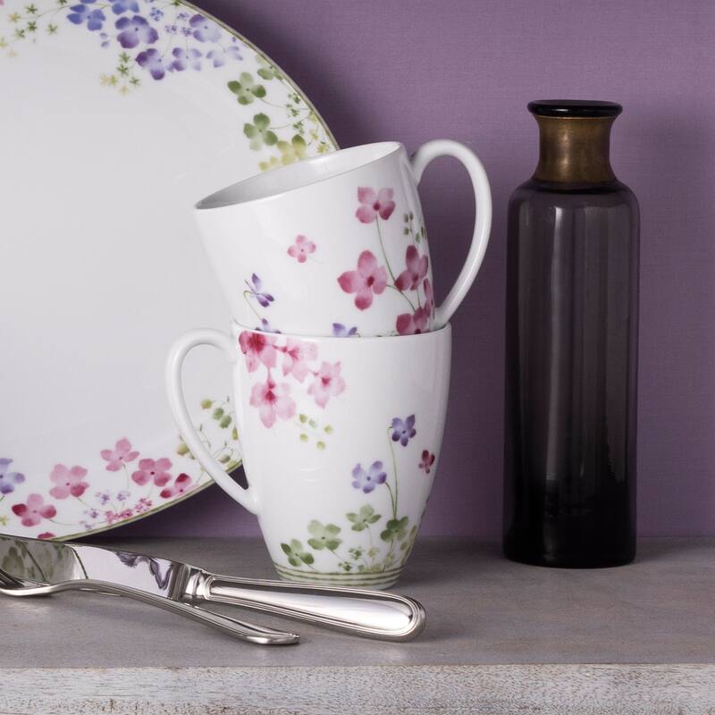 Noritake Bloomington Road Set of 4 Mugs, 16 oz.