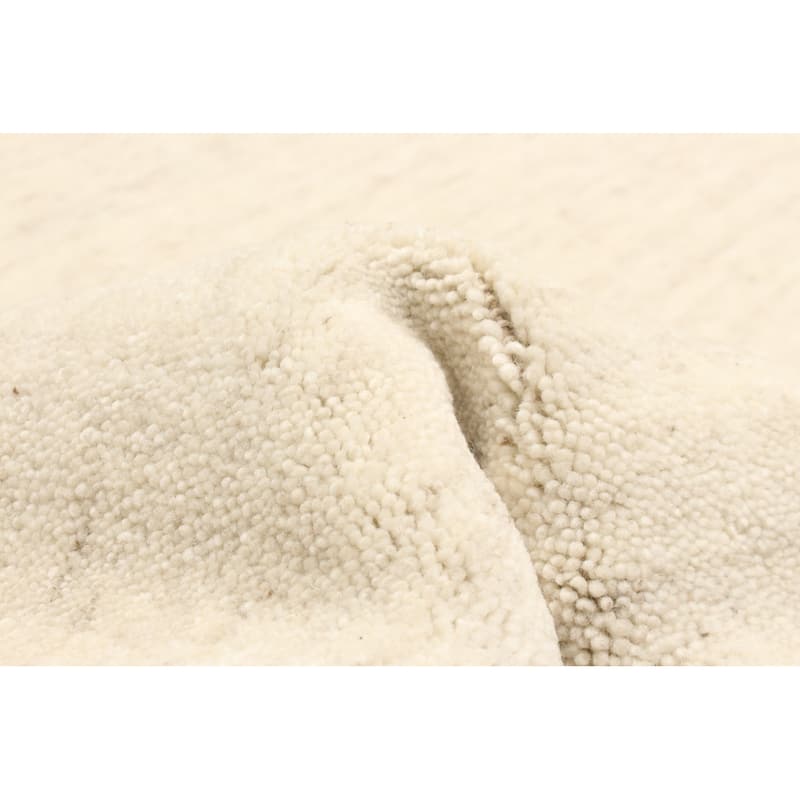 ECARPETGALLERY Hand Loomed Kashkuli Gabbeh Cream Wool Rug - 5'0 x 8'0