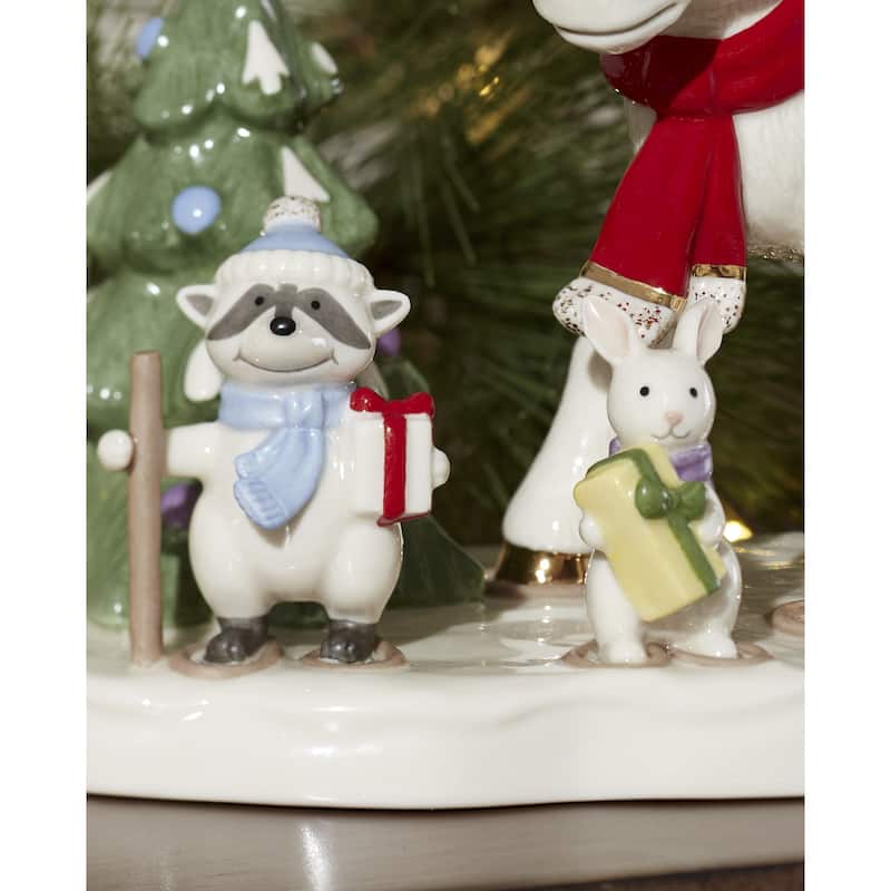 Lenox Marcel the Moose Delivering Gifts Figurine