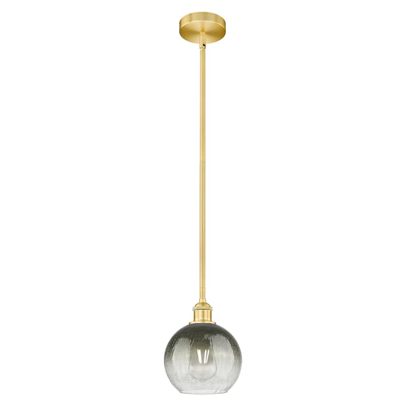Innovations Lighting Endless Possibilities Edison - Brookhaven Globe - 1 Light 8" Stem Hung Mini Pendant - Slate/Satin Gold