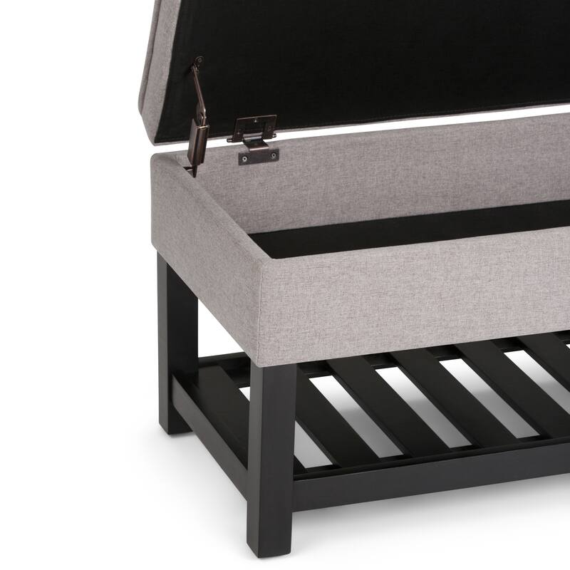 Storage Ottoman Bench with Open Bottom