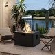 preview thumbnail 1 of 1, MGO 40,000 BTU Outdoor Square Fire Pit with Steel Burner