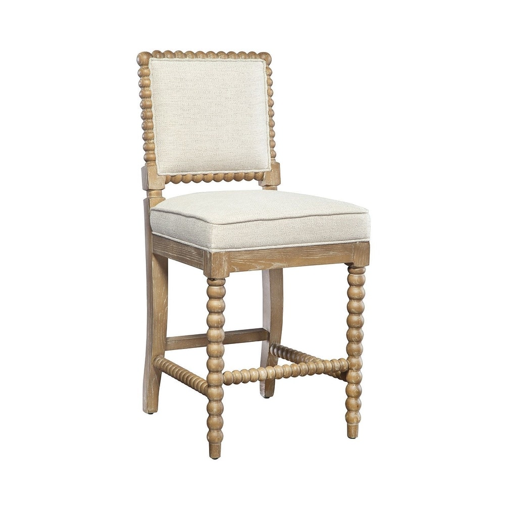 Sara Upholstered Counter Stool, Neutral