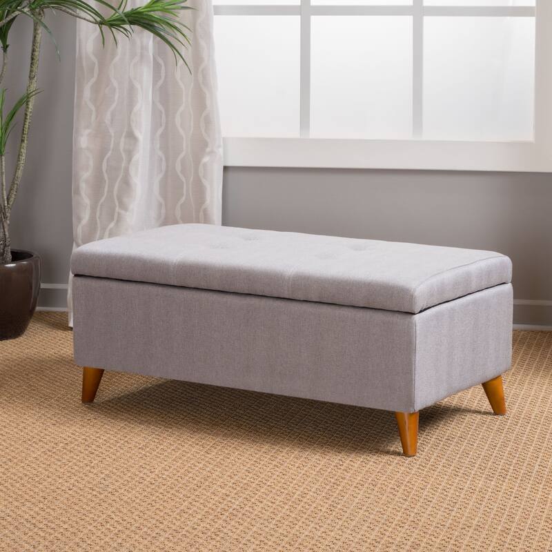 Footrest Window Bench Storage Bench Exquiste End of Bed Bench - Grey