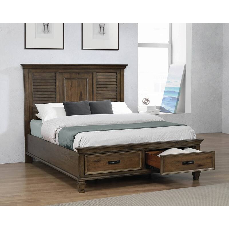 Franco 4-Piece Storage Platform Bedroom Set