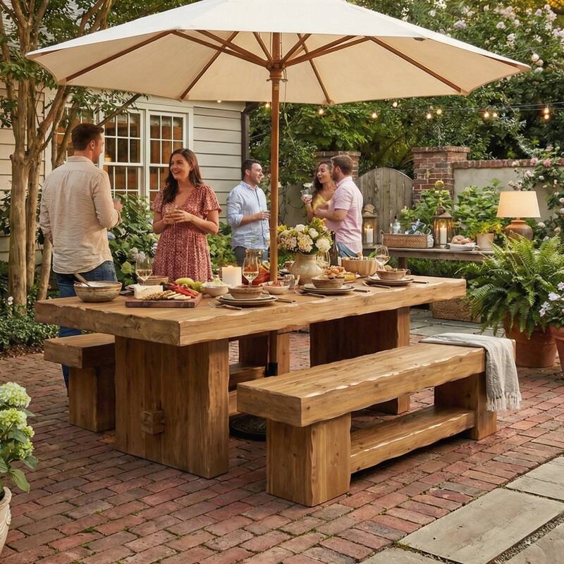 63 Inch Entryway Shoe Bench, Solid Wood Dining Bench for Kitchen / Bedroom / Hallway - 62.99" L x 15.74" W x 23.62" H