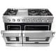 preview thumbnail 8 of 11, Cosmo 48 in. Double Oven Gas Range with 6 Sealed Burners and 6.8 cu. ft. Cosmo Capacity Convection Main Oven in Stainless Steel