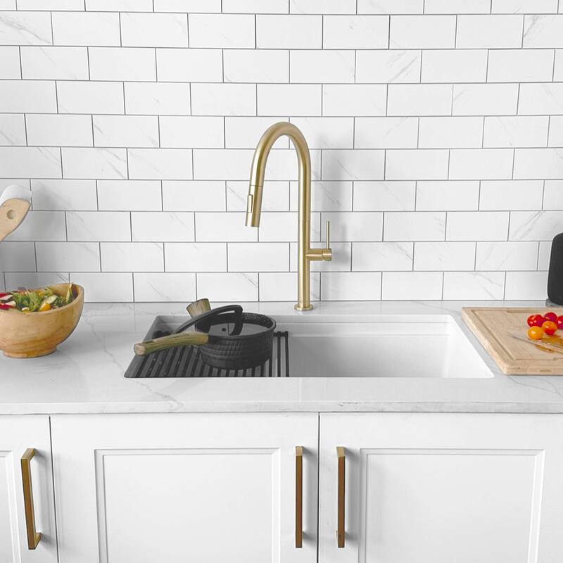 Composite Granite Dual-Mount 30" Double-Bowl kitchen Sink - 30" x 18" x 9.50"