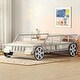 preview thumbnail 6 of 6, Metal Twin Size Car Bed with Wheels and Headlights Decoration - Playful Design, Sturdy Frame, Safety Guaranteed