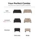 preview thumbnail 6 of 11, Furniture of America Xenia Modern Boucle Ottoman with Storage