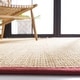 preview thumbnail 92 of 140, SAFAVIEH Natural Fiber Carmit Casual Border Sisal Rug