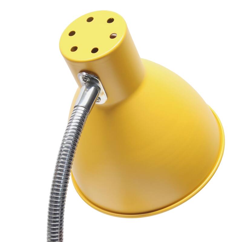 Gooseneck Desk Lamp with Adjustment Shade - 16.25" - Yellow