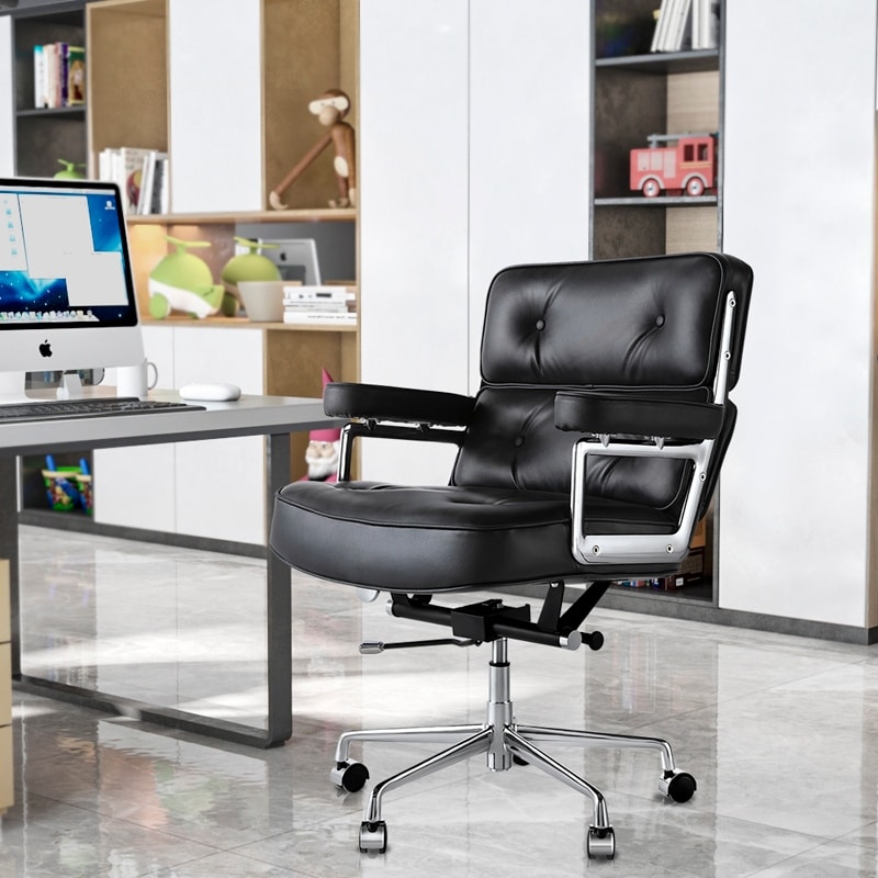 Adjustable Lifting PU leather Office Chair with 360°Rotation