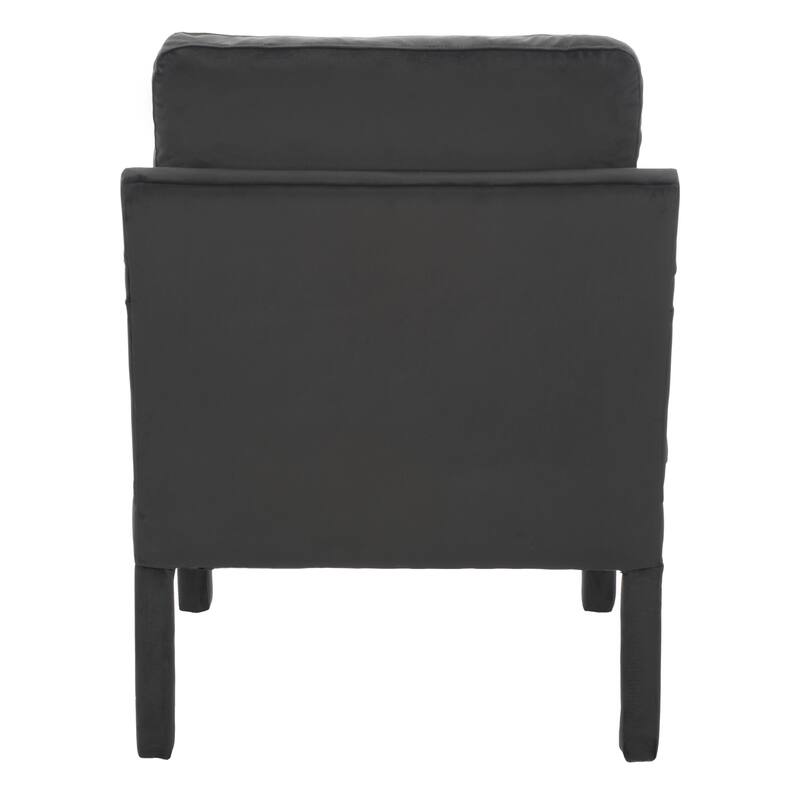 SAFAVIEH Genoa Upholstered Velvet Arm Chair - 25.8" W x 29.1" L x 35" H