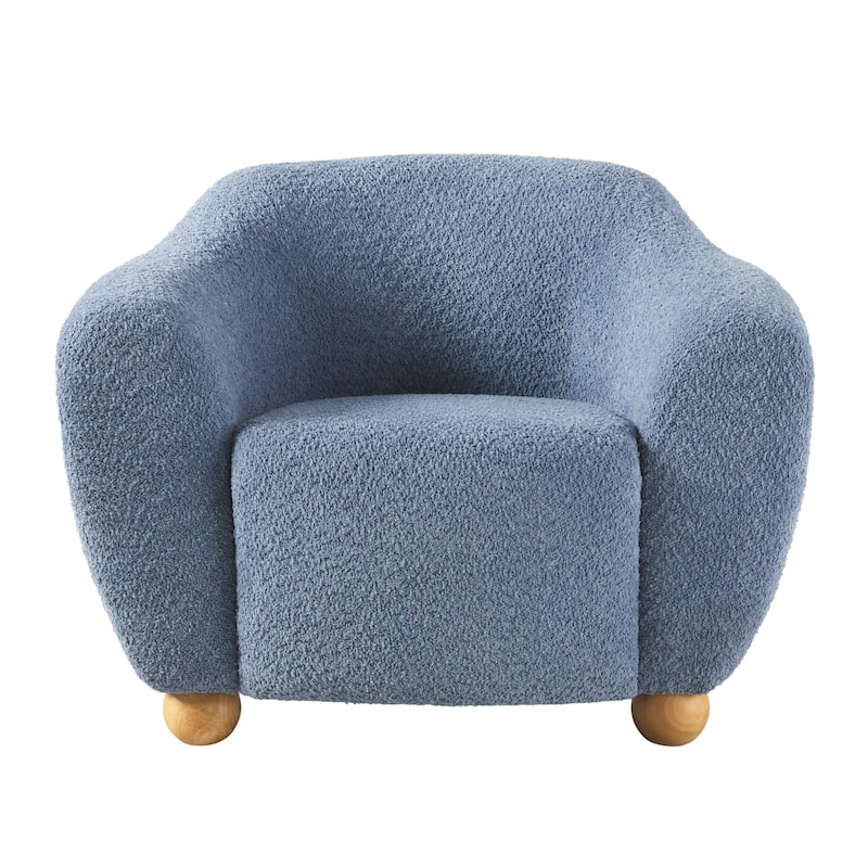 Walker Edison Contemporary Boucle Lounge Accent Chair