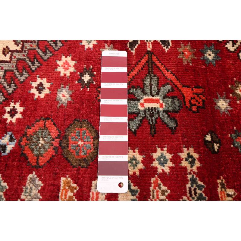 ECARPETGALLERY Hand-knotted Konya Anatolian Red Wool Rug - 4'9 x 9'4