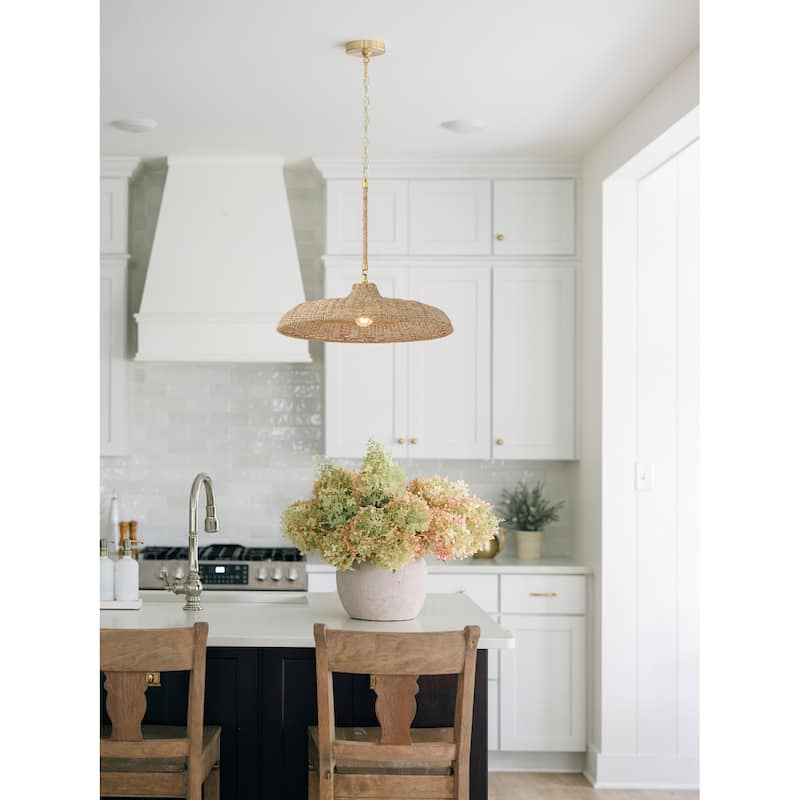 Crystorama Lighting Group ODS-7801 Odessa 21" Wide Pendant with Lake